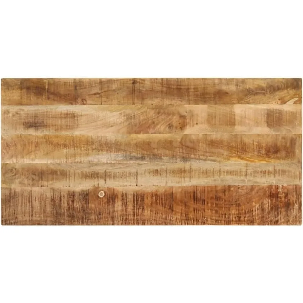 Meja Bar Gaya Rumah Pertanian Kayu Mangga dengan Rangka Kokoh - 44.1x21.7x42.5 Ideal untuk Ruang Makan dan Pub