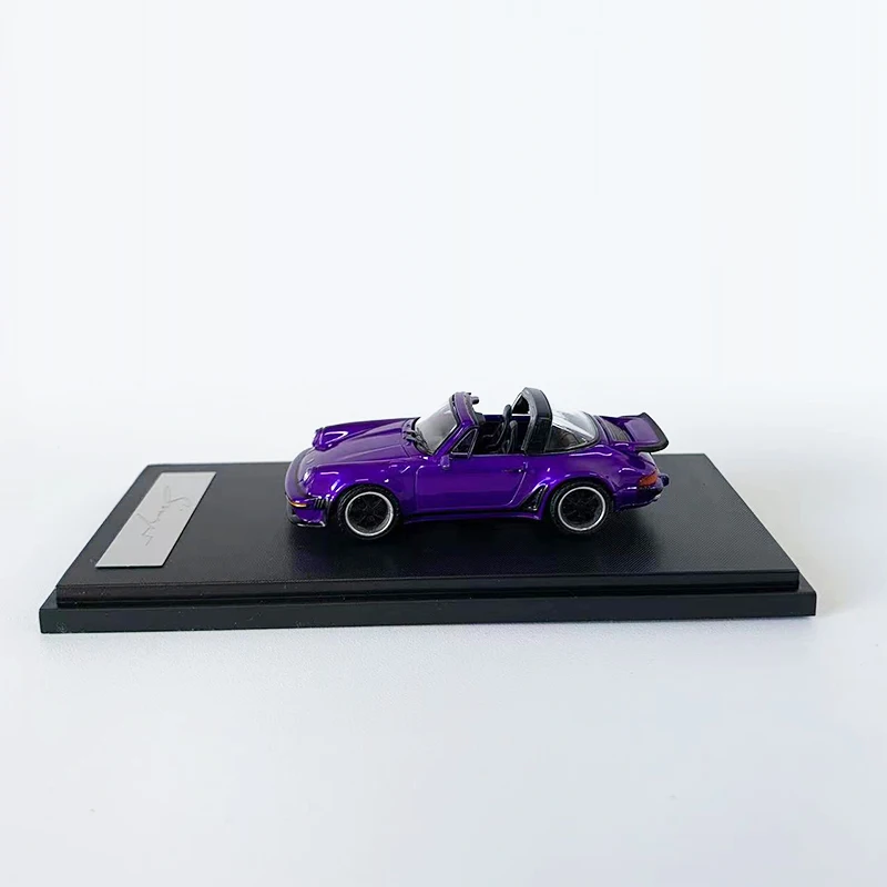 Rhino 1:64 Model Car Singer Turbo Study 930 Cabriolet Alloy Die-Cast Vehicle -Purple