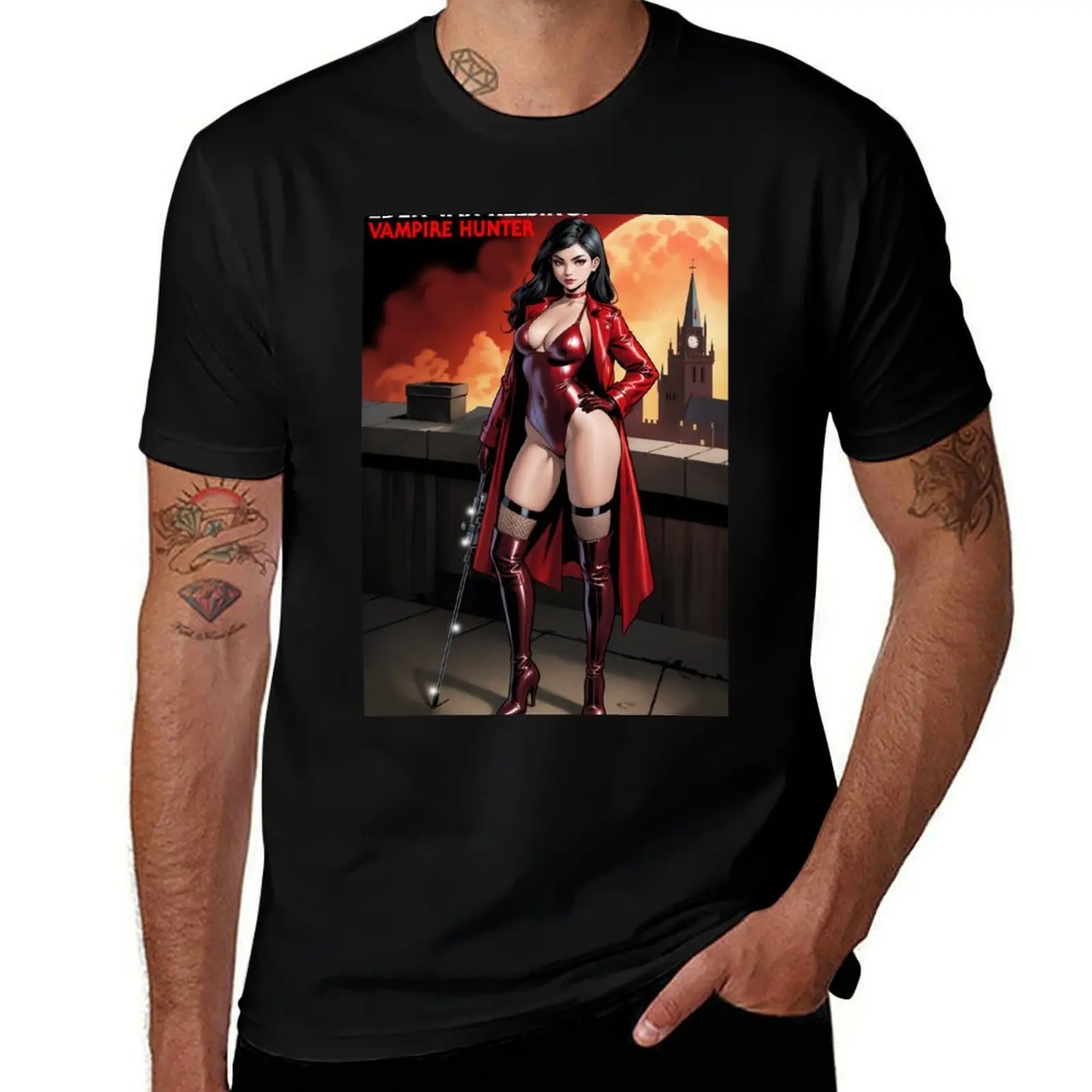 

Eden Van Helsing - Vampire Hunter - Cosplay Comic Art #1 Multiverse Collection Fan AI Pop AI Generated T-Shirt