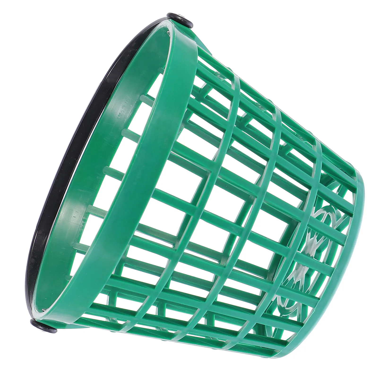 1pc Golf Ball Picker Basket Handle Large Capacity Nylon Storage Bucket Outdoor Range Cleaning Green Ball Container
