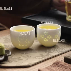 Retro Ceramic Teacup Home High-grade Master Cup Chinese Tea Set Accessories Handmade Portable Tea Cup Custom Teaware Gift