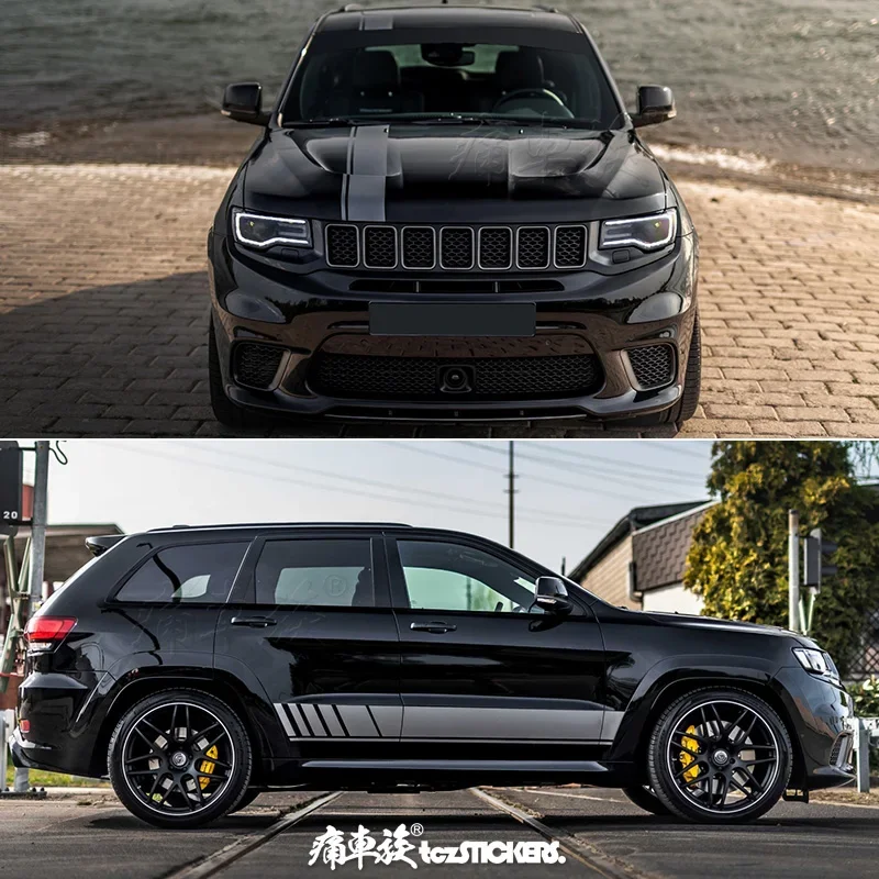 

Автомобильная виниловая наклейка для украшения кузова Jeep Grand Cherokee, модные спортивные наклейки, декор, автоаксессуары