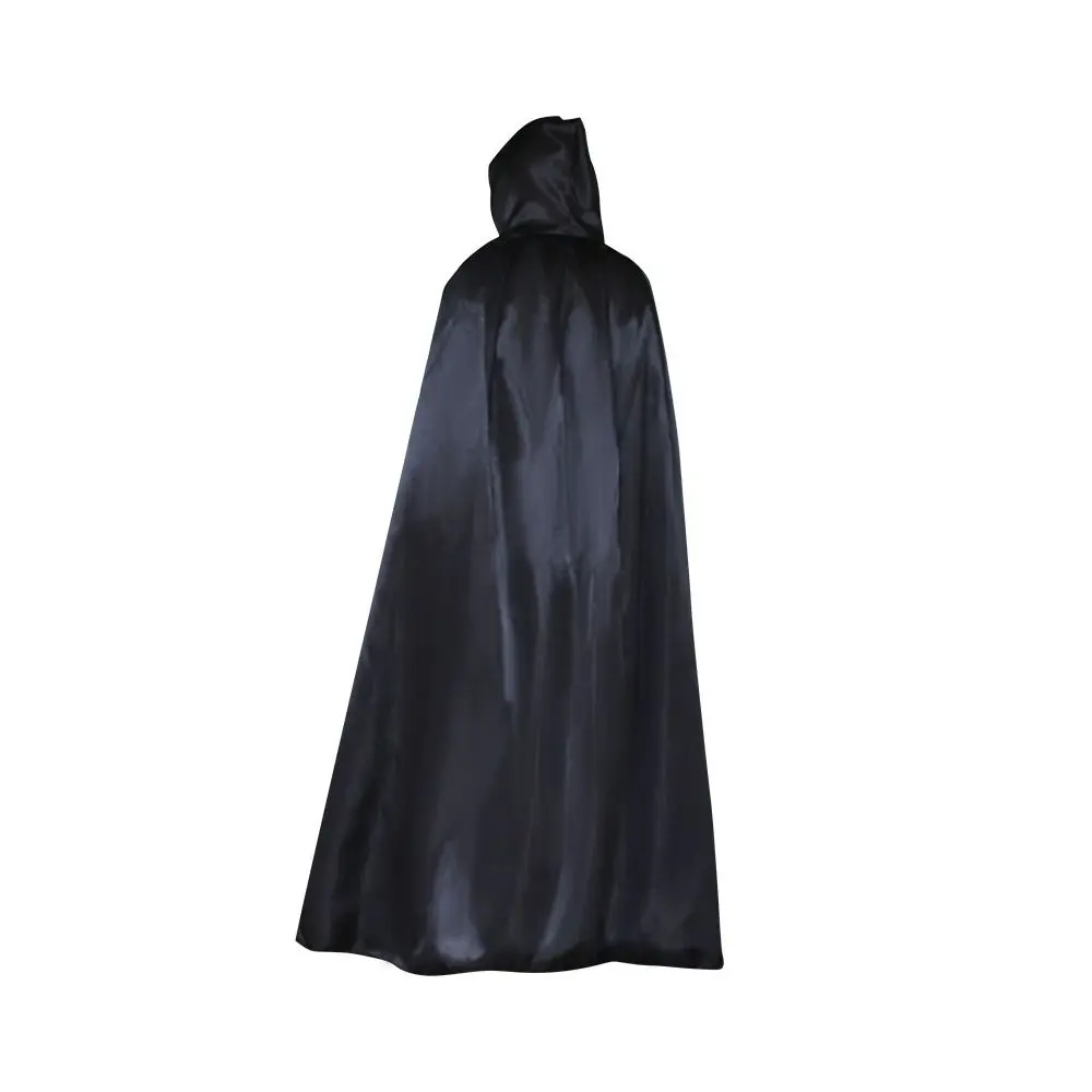 Reusable Solid Color Halloween Cloak Mopping Classic Costume Cosplay Cape Dress Up with Big Hat Witch's Cloak Halloween Party