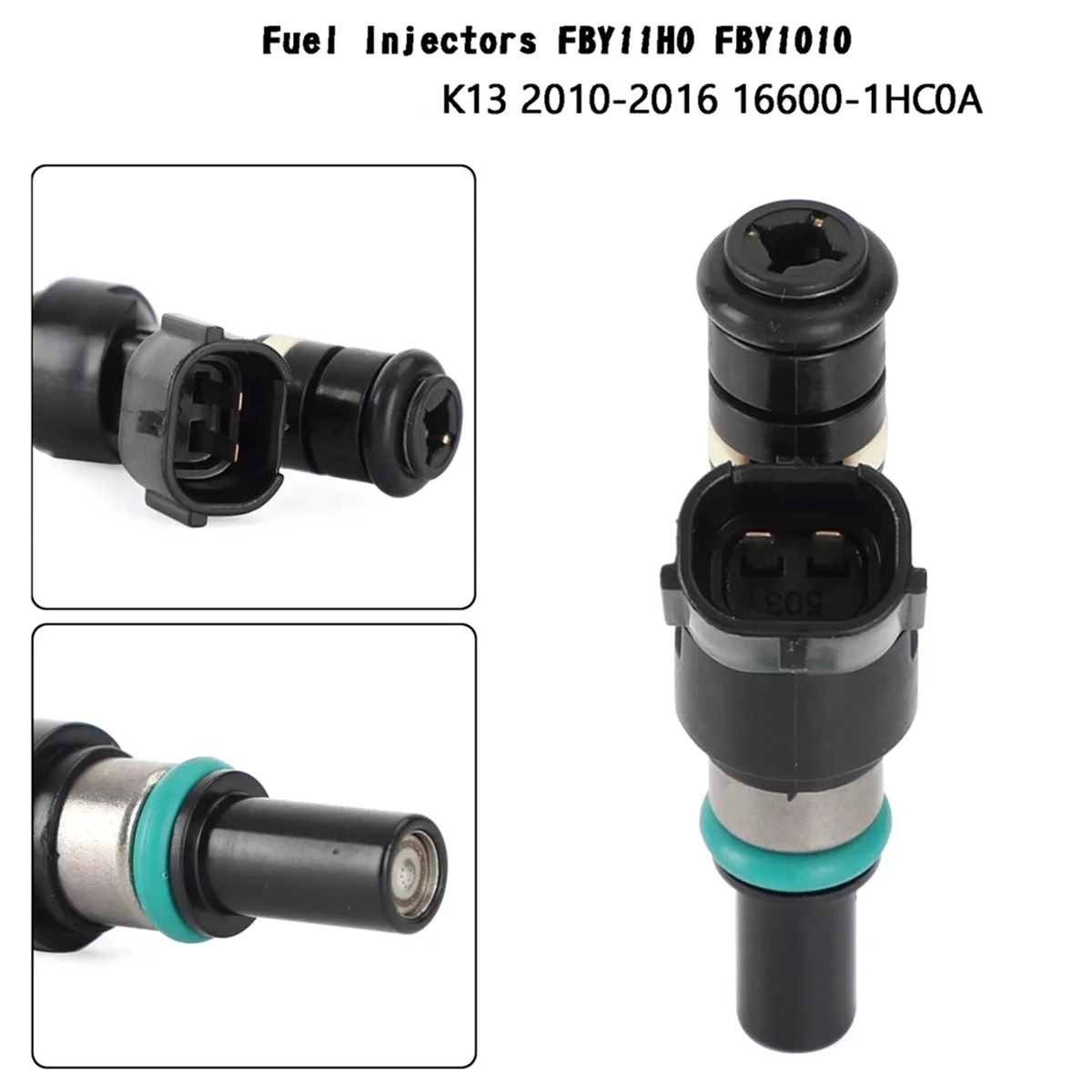

4PCS Fuel Injectors FBY11H0 FBY1010 Fit for NISSAN MICRA K13 2010-2016 16600-1HC0A