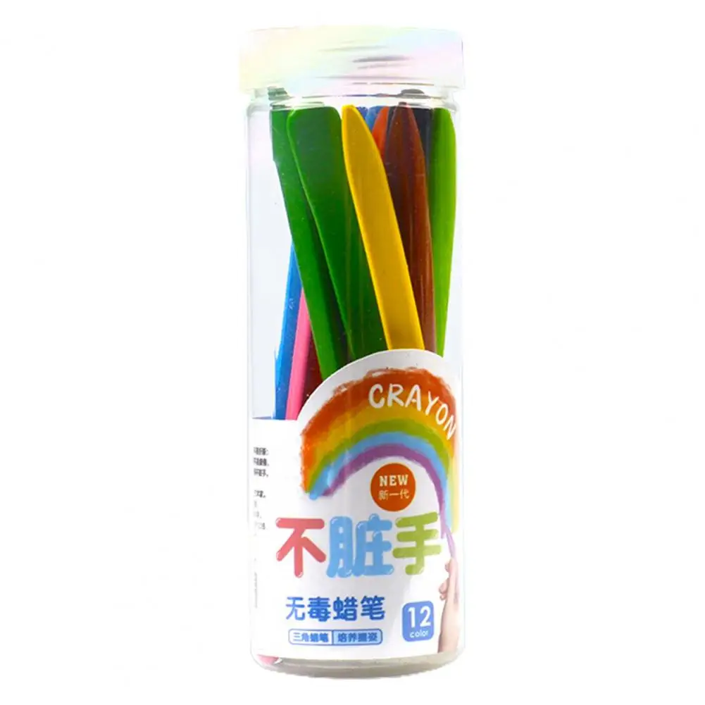 子供のための防水三角クレヨン,ミニスティック,ワックスペンシルマーカー,ペイントスティック,リッチカラー,学用品