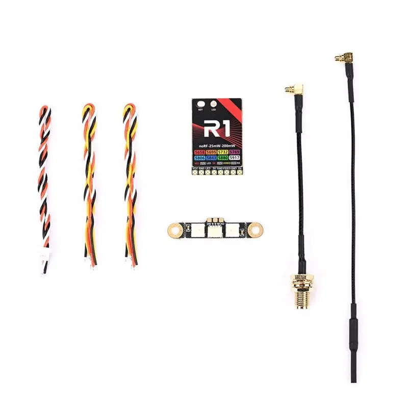 Reliable-R1 5.8Ghz 200Mw VTX 8CH FPV Video Transmission Module Built-In Power Detection LED Strip For RC For FPV Drone Competiti