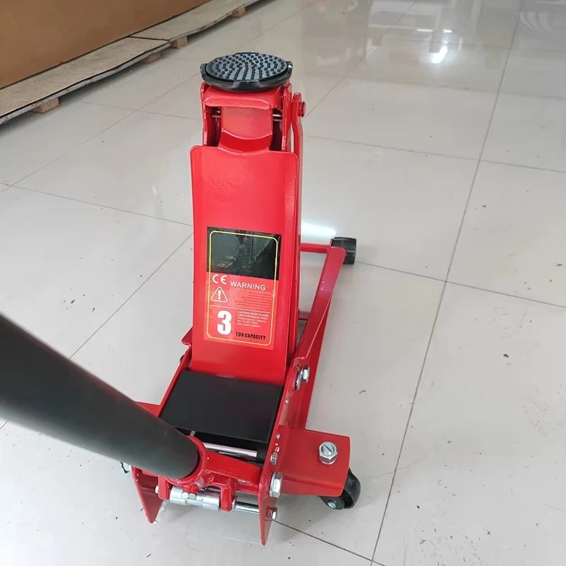3 Ton High Quality Double Pump Electrical Hydraulic Car Floor Jack with CE GS Certification Low Location Quick Start Technology