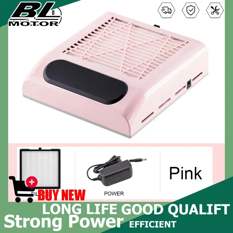 

Мощный пылесборник для маникюра с фильтром, вытяжка для ногтей, вентилятор для удаления пыли