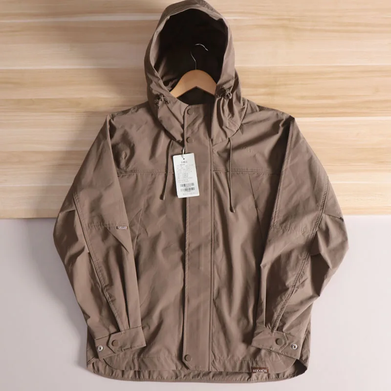 

Уличное мужское мягкое пальто ell Jaet свободного покроя с капюшоном, ветрозащитное, водонепроницаемое, осенне-зимнее, повседневное спортивное пальто из полиэфирного волокна