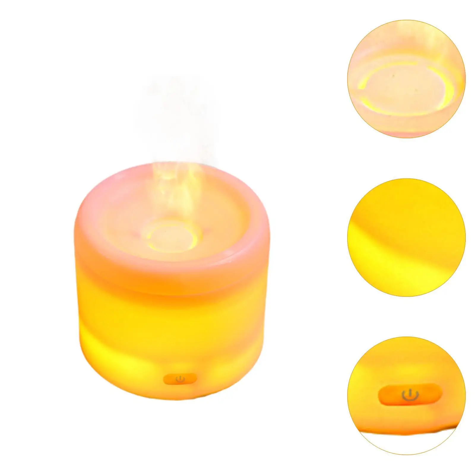 Маленький увлажнитель, тихий ночник, многофункциональный регулируемый резервуар емкостью 300 мл с красочным светом, диффузор эфирного масла для офиса