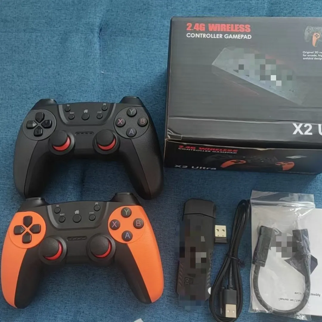 X2 Ultra Factory 2.4G وحدة تحكم لاسلكية أندرويد PSp كمبيوتر تلفزيون البخار غمبد مشغلات الألعاب المحمولة 2025