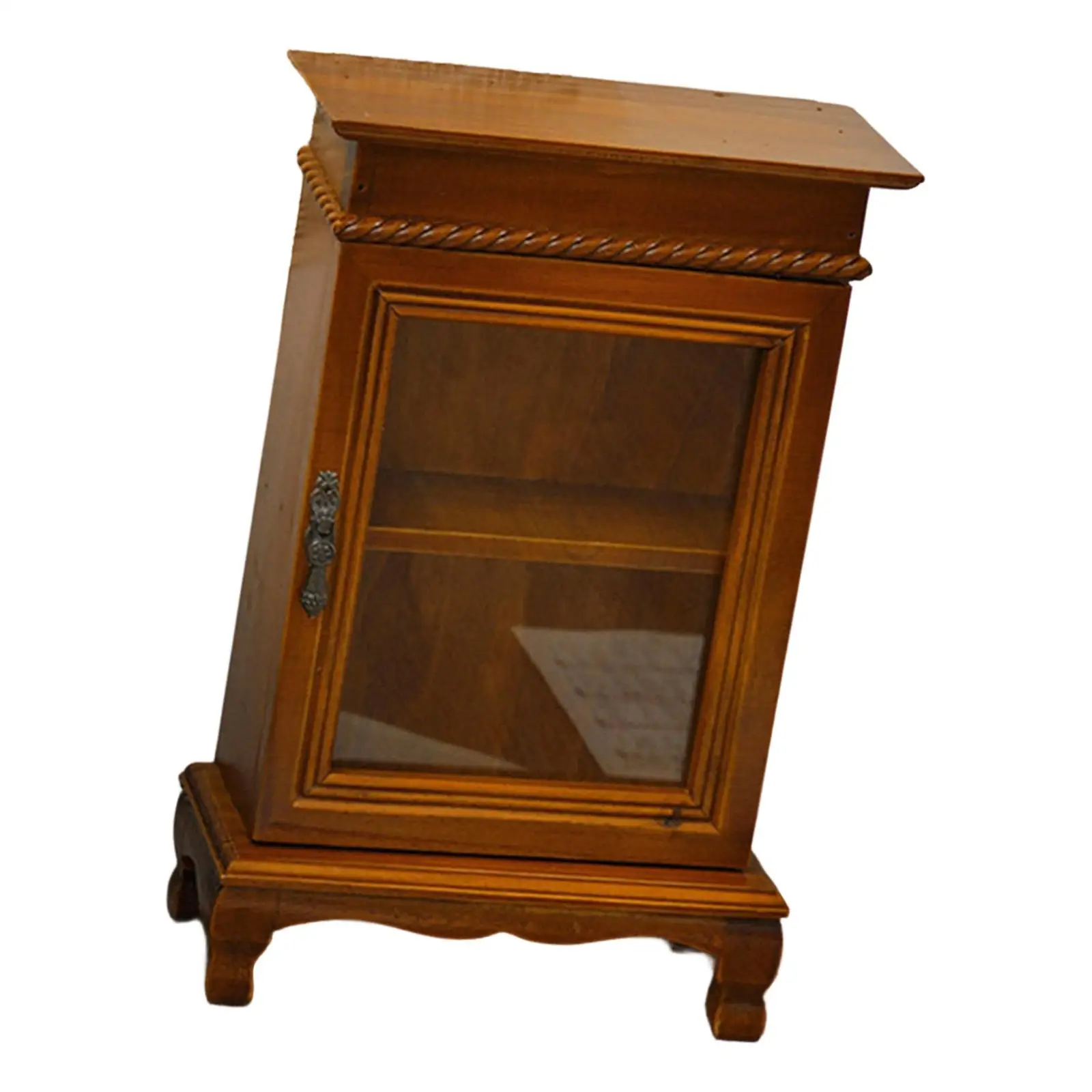 Petite vitrine décorative avec étagères, boîte décorative pour table de chevet, entrée, cuisine, papeterie