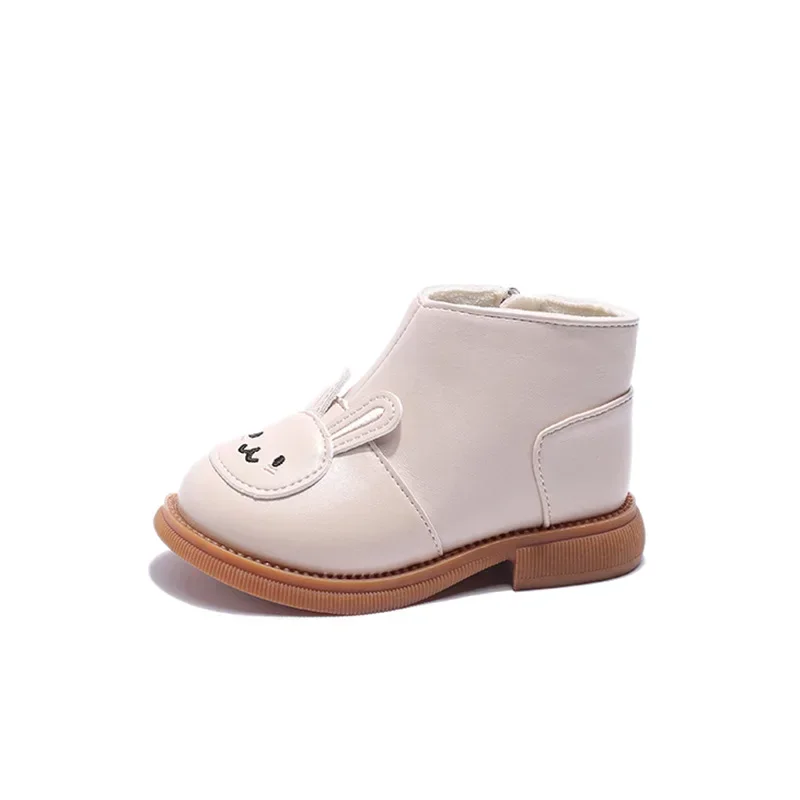 

Trendy Girl Boot Cartoon Cute Versatile Child Shoes Comfort Casual Simple Ankle Boot Warm New Winter Boots Daily Light Girl Shoe