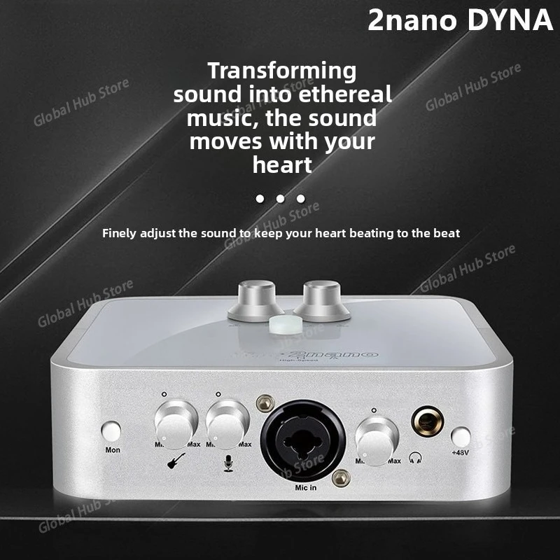 2nano Dyna External Sound Card Computer Mobile Phone Live Streaming Karaoke Recording Studio Host