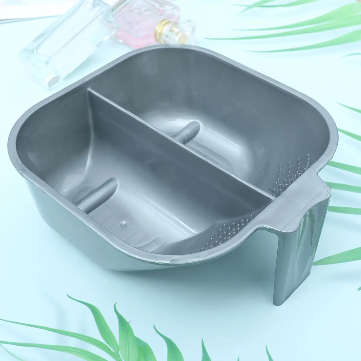 وعاء الصباغة مقبض طويل مقياس واضح نقاط مقعرة سهلة التنظيف صالون المهنية لتقوم بها بنفسك استخدام وعاء خلط أدوات الصباغة #6