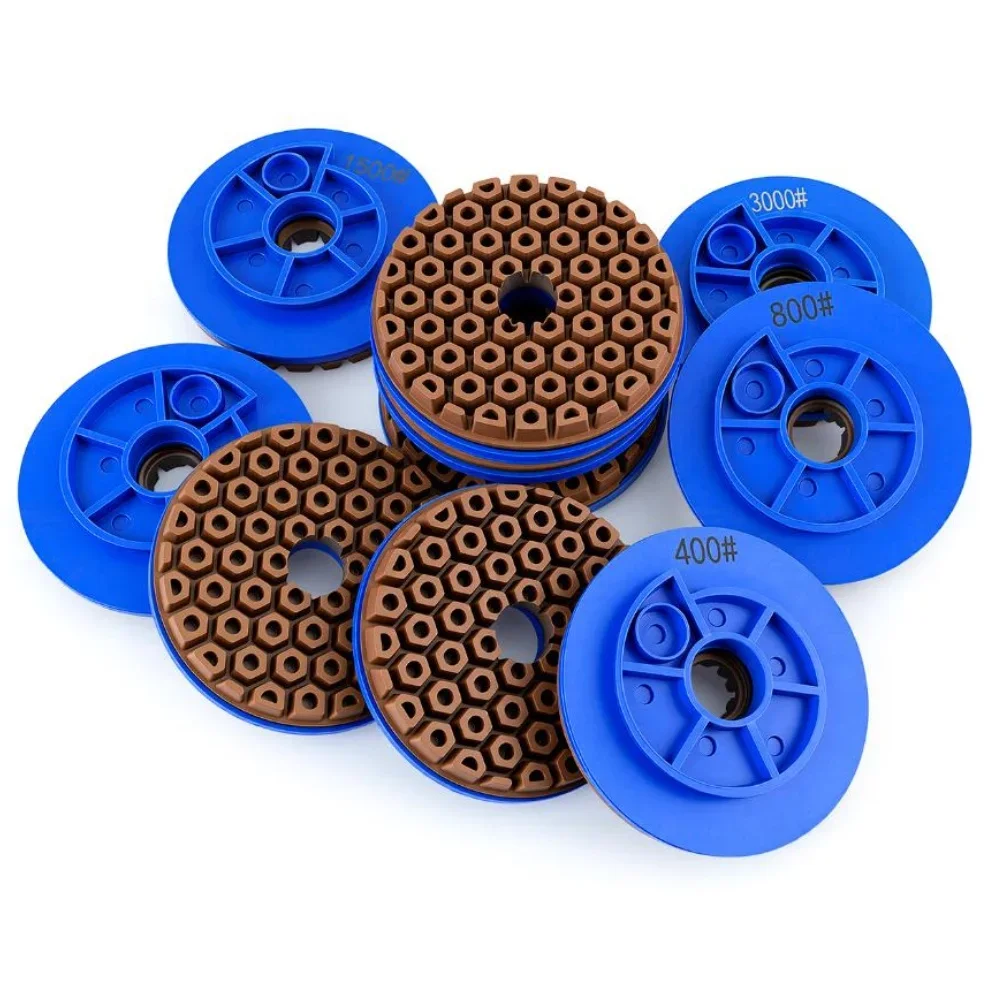 4Inch For Snail Lock Marble Edge Grinding Wheel Polishing Pad For Concrete Floor  Power Tools And Manual Tools Accessories