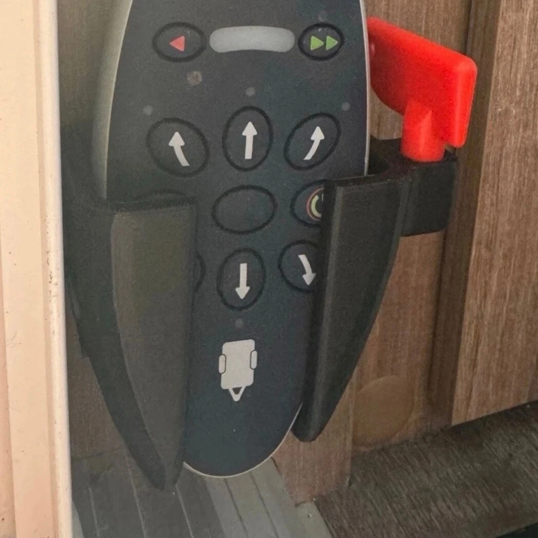 1pc Grey 3D Printed Plastic Holder Powrtouch Remote Control Stand With Key Slot Organizer RV Camper Part Accessories