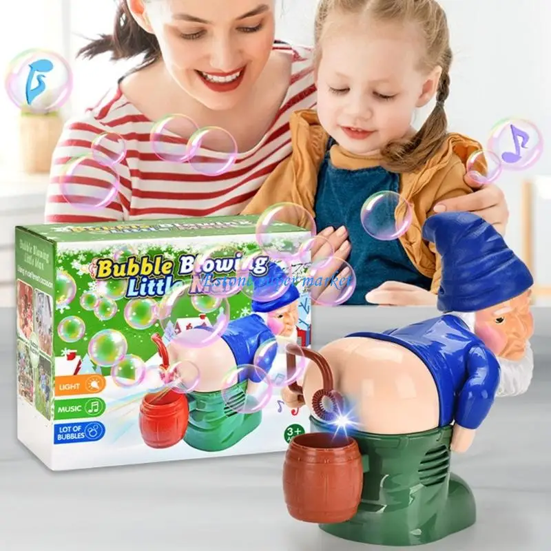 لعبة آلة الفقاعات القزمة ذات موضوع المهرجان 090B مع لعبة نشاط حفلات الأطفال ذات الصوت الخفيف