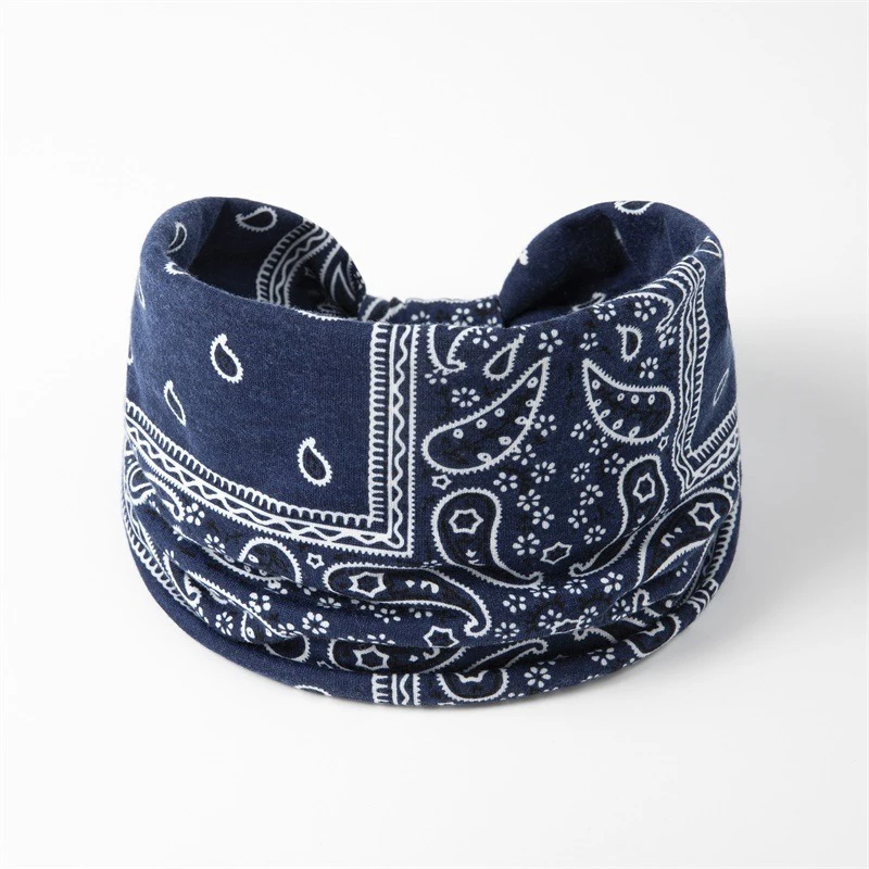 Paisley Headband Elastic Hair Band For Women Life Tree Turban Twist Wide Head Wrap Yoga Sports Fitness Makeup Boho Headwear