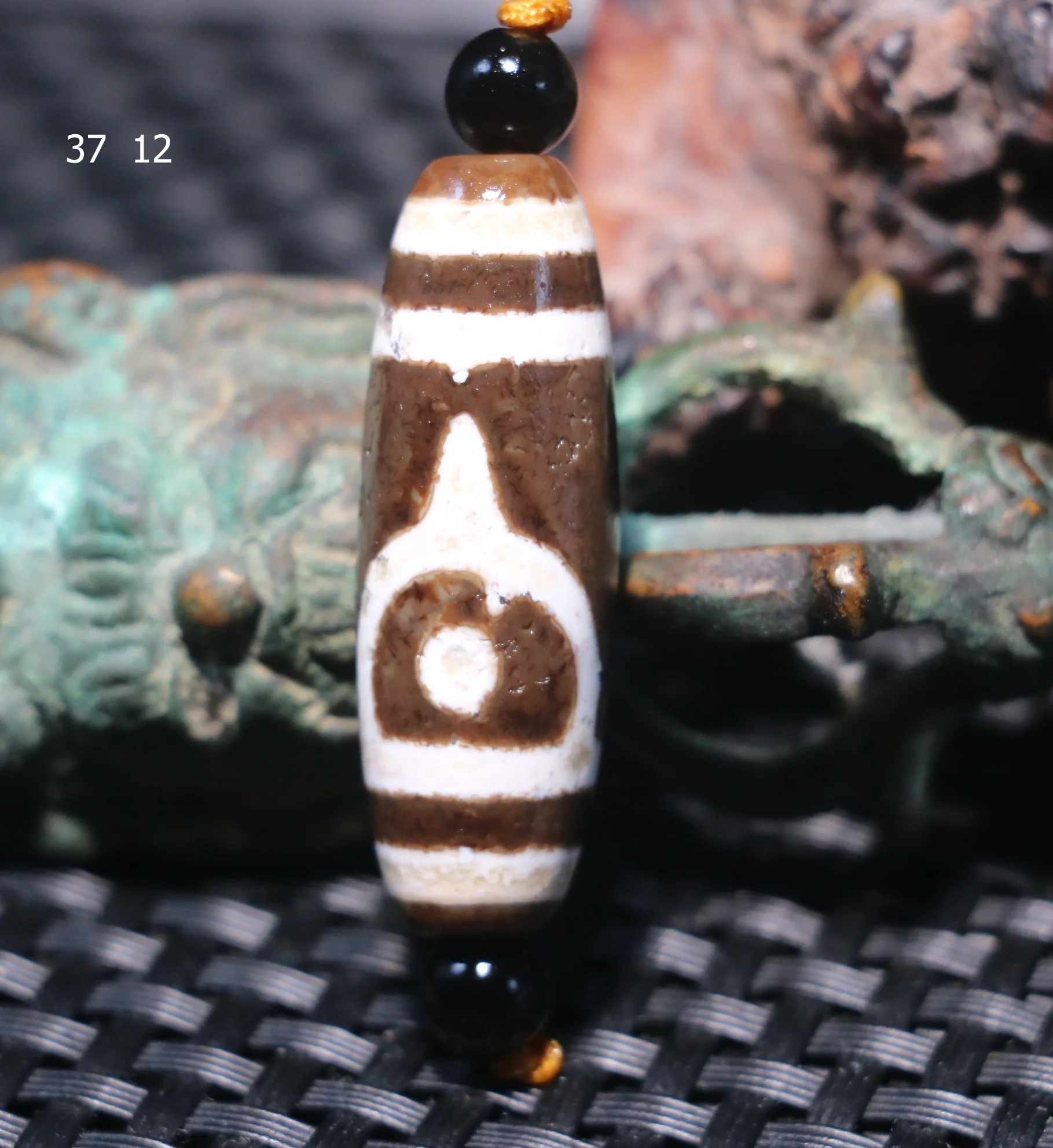 

Magic Energy Tibetan Top Old Agate Star Buddha Cap dZi Bead Size Fit For Making Bracelet For Jewelry Amulet Timestown