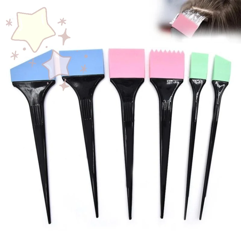 

6PCS Random Color Silicone Hair Dyeing Brush Spatula Mixing Stirrer Kit For Hair Pro Salon Hairdressing Styling Tools