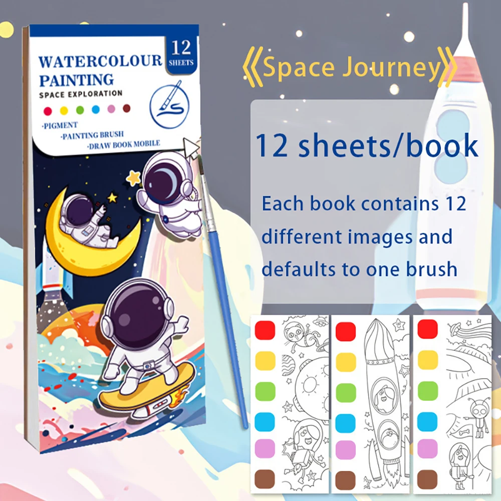 Hot selling student coloring notebook, sticky notes, graffiti drawing notebook