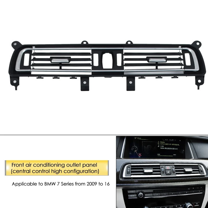 

Car Central Console Air Conditioner AC Vent Grill Outlet Panel Cover For BMW 7 Series F01 F02 730 735 740