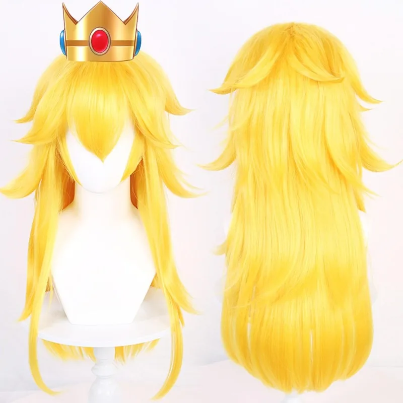 

ETHORY Princess Mary Косплей Парики Желтые синтетические натуральные длинные волнистые парики для Хэллоуина Карнавал Ночная жизнь Концерты