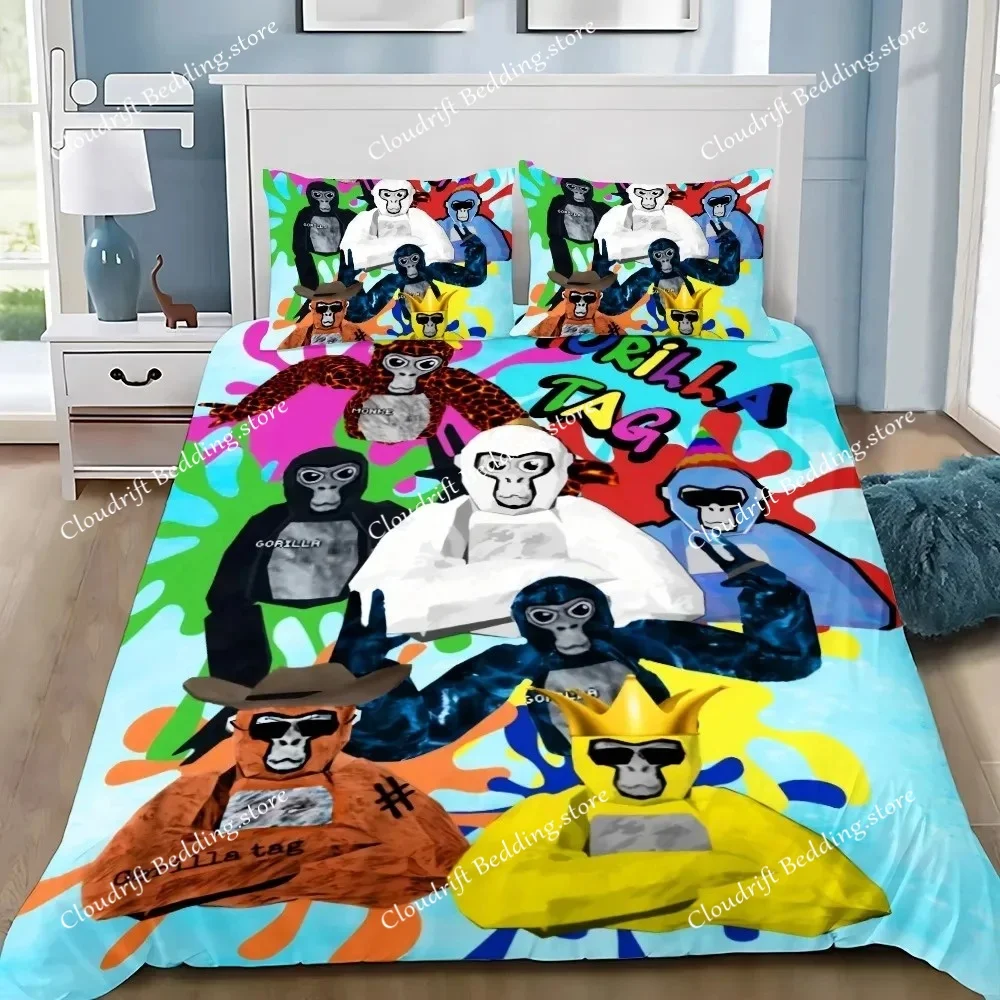 Duvet Cover Game Gorilla Tag 3D Exquisite Digital Printing Bedding Set Comforter Bed Youth Home Decor Kids Boys Gift