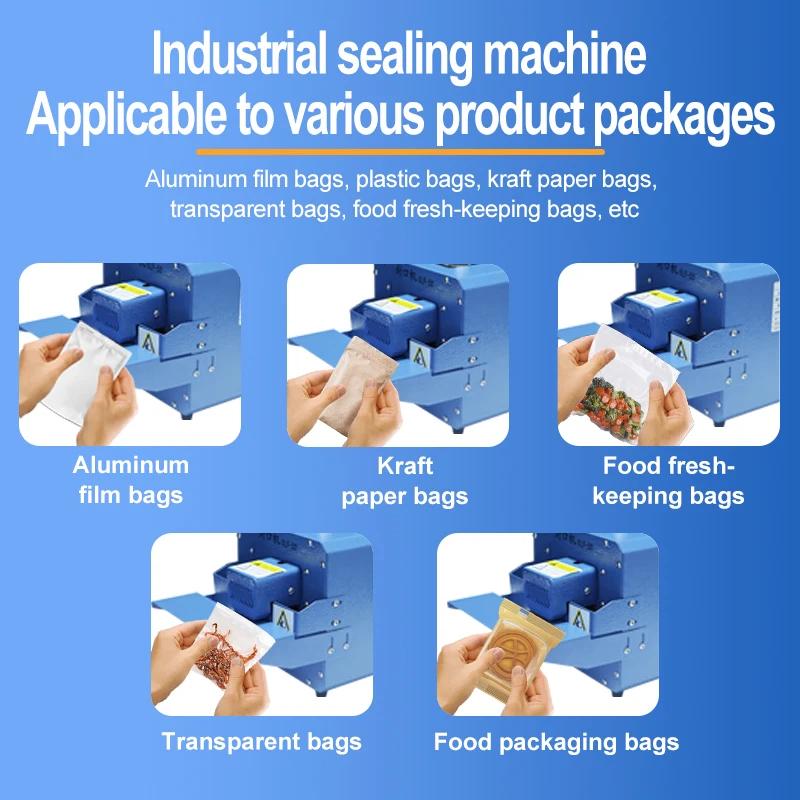 Package Sealer Machine Sealing Pack Machine Pouch Bag  Machine for Sealing Plastic Bag