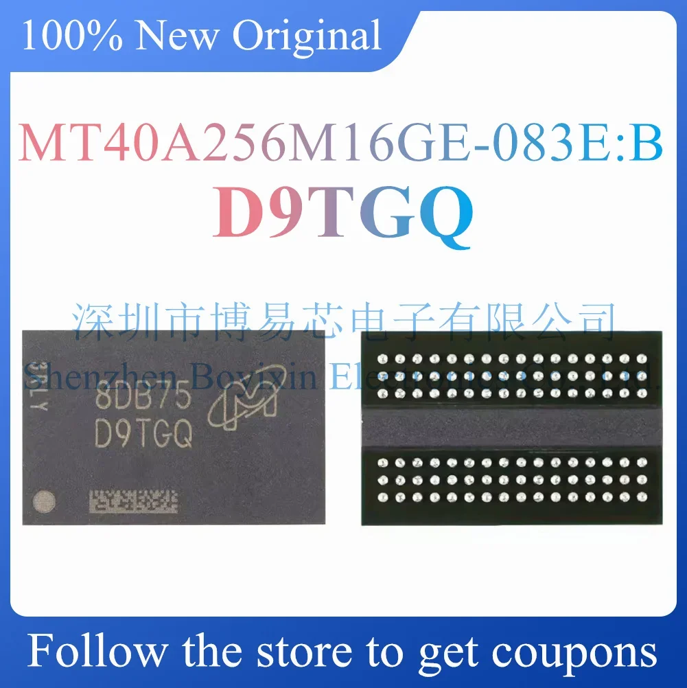 

NEW MT40A256M16GE-083E:B Silk screen D9TGQ Original and genuine memory. BGA-96