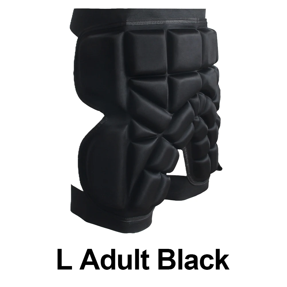 Unisex Thickened Hip Protector EVA Skiing Protector Pad Anti-Fall Butt Protection Pad Adjustable for Skating Ski Snowboard
