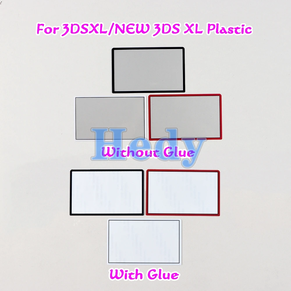 1 قطعة استبدال السطح العلوي ل جديد 3DS LL XL البلاستيك الزجاج شاشة غطاء للعدسات الخارجية ل 3DSXL