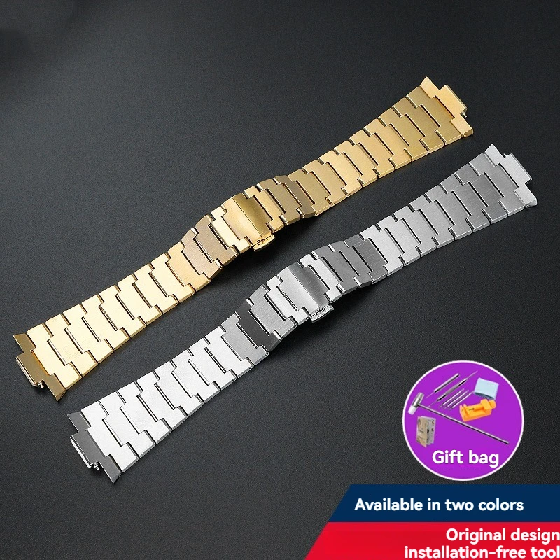 Para Tissot Super Player Series PRX T 137410   Correa de reloj para hombre, pulsera de Metal de acero inoxidable, accesorios de repuesto