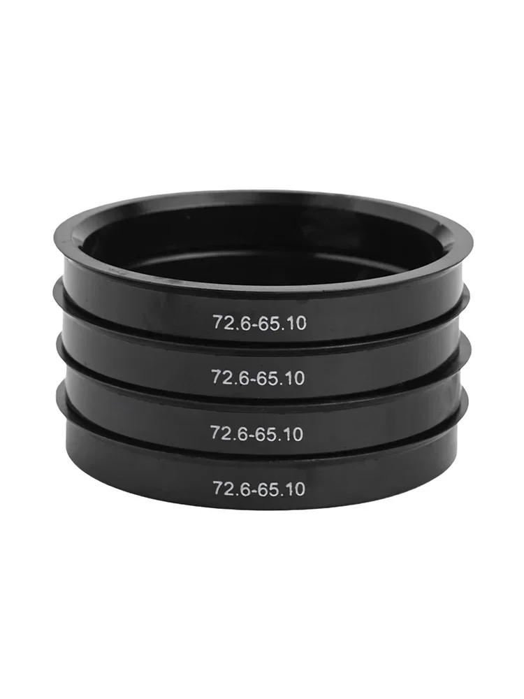 4 Pcs Car Wheel Hub Rings Hub Centering Rings 72.6-65.1 For BMW For Range Rover Wheels For Transporter T5 T28 T32 Car Accessorie