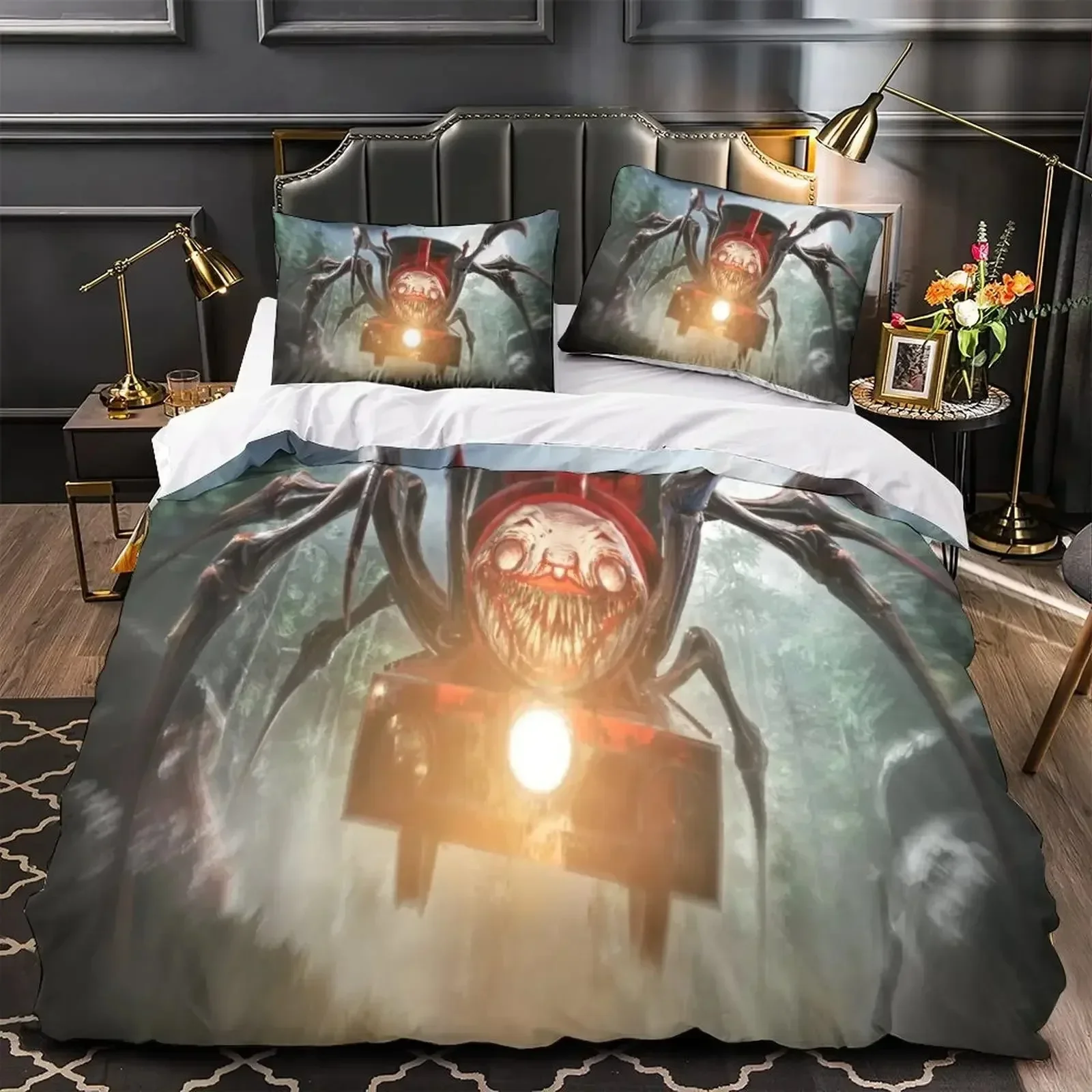 

3D Print Game Choo Choo Charles Bedding Set Duvet Cover Bedroom Comforter Single Twin King Size Quilt Cover Home Textile