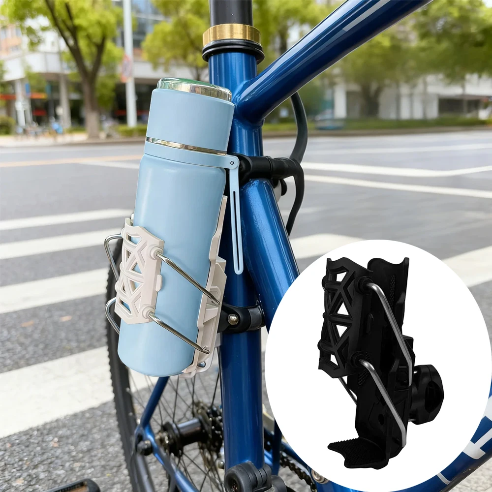 

1 Set 360 Degree Adjustable Handlebar Cup Cage Universal Bike Motorcycle Water Bottle Holder For MTB Road Cycling ADV Motorbikes