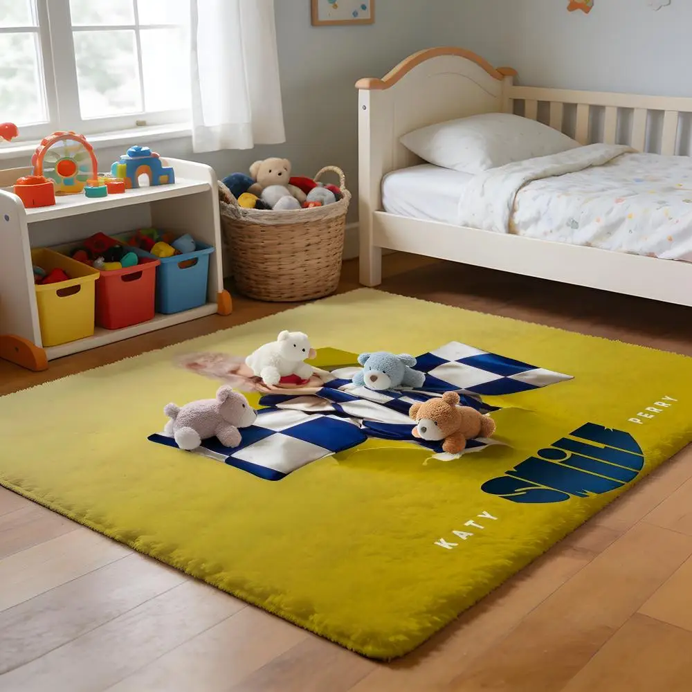 

Floor Mat Soft Flannel Rug Non-Slip Absorbent Mat for Bathroom Bedroom Home Decor K-Katy Perry Never Really Over