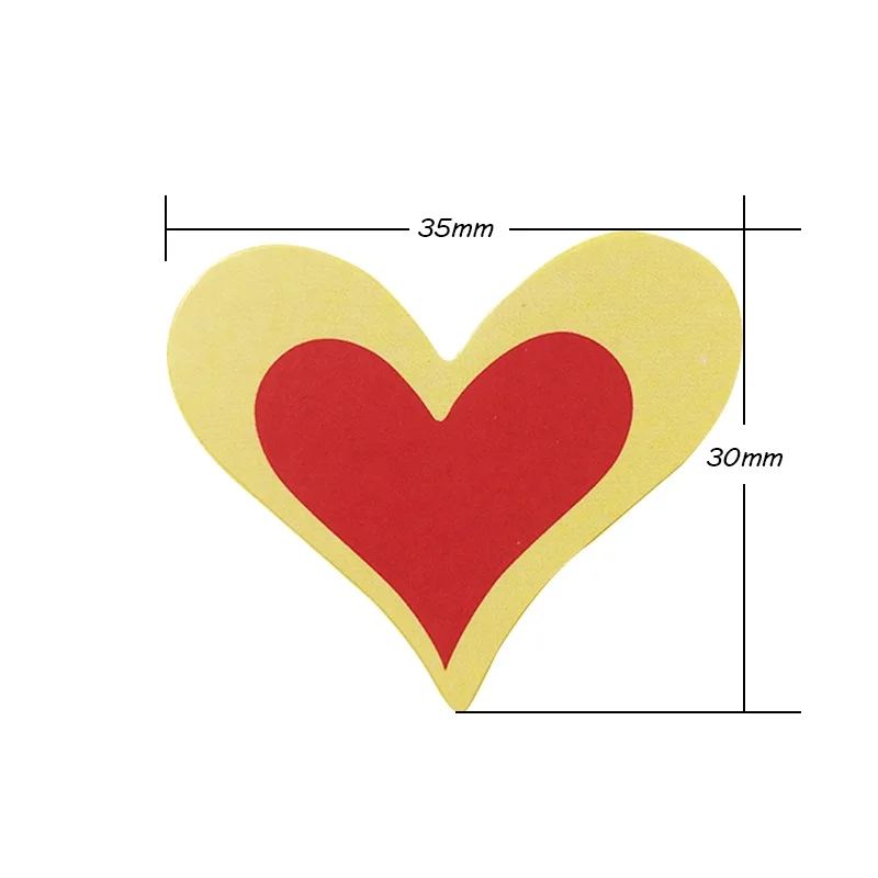 Etiqueta de etiqueta vermelha do selo do amor, selagem de suprimentos, presente, bolo, cozimento, 90pcs, Pack