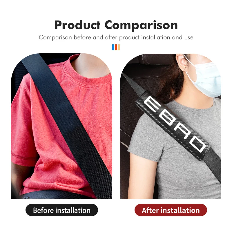 Car Safety Belt Cover Seat Belt Cover Shoulder Covers Padding Pad Accessories For Ebro S400 S700 S800 Jaecoo J7 J8 Omoda 5 C5