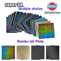 For Bambu Lab P1P X1 carbon Build Plate PEO H1H Double Side PEI Smooth PET PEY 257x257 Spring Steel Sheet for Bambulab x1c P1S