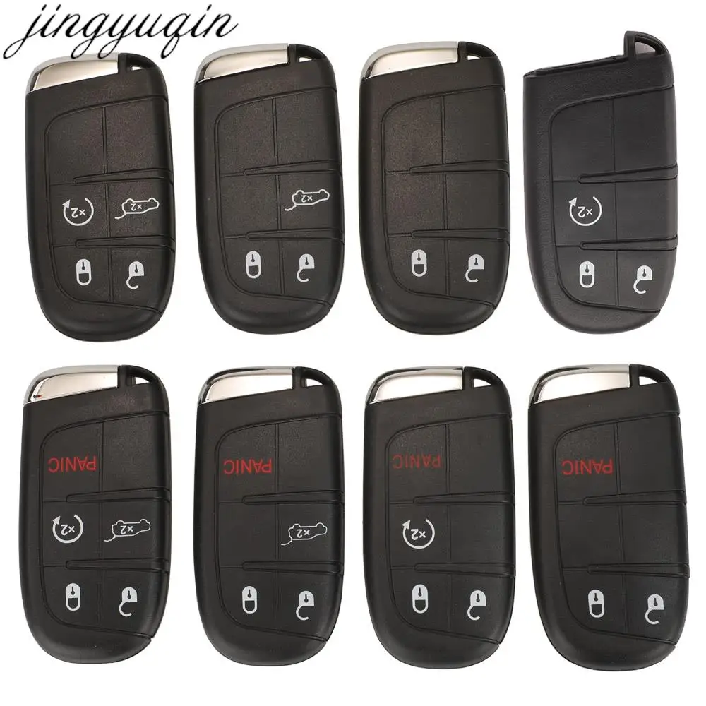 Jingyuqin M3N40821302 For Jeep Compass Renegade 2017 2018 2019 2020 2/3/4/5 Buttons Remote Car Key Case Shell