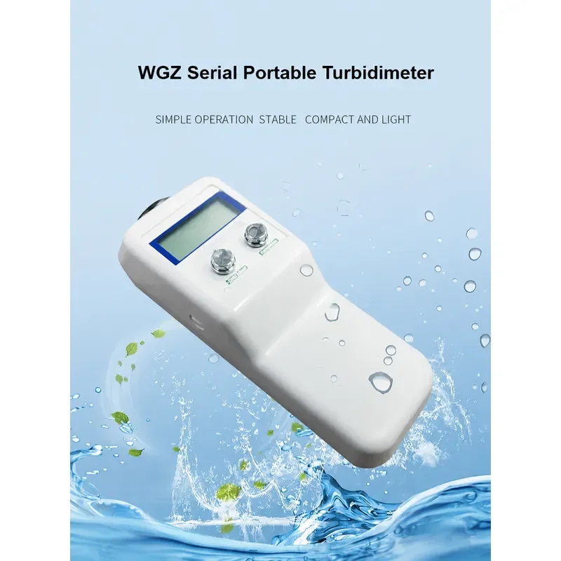 WGZ-1B Digital Turbidity Meter, 0-200NTU Portable Turbidimeter with 0.1 Resolution, Benchtop Handheld Water Tester