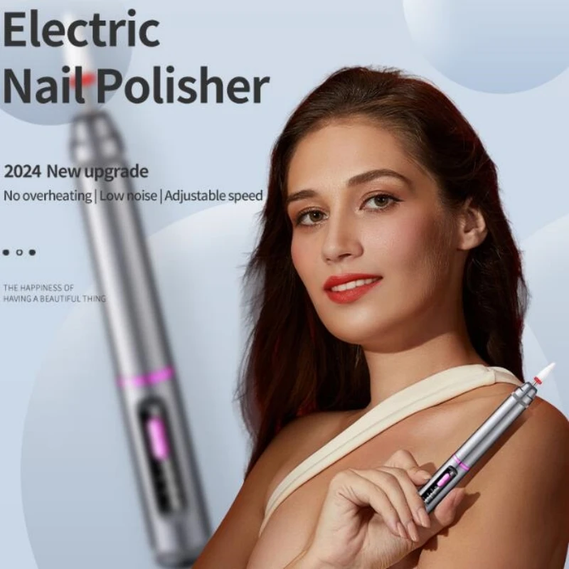 Elektryczna polerka do paznokci wiertła profesjonalne paznokcie szlifowanie polerowanie usuwanie martwego naskórka sztuka pilnik do szlifowania pióro maszyna do Manicure
