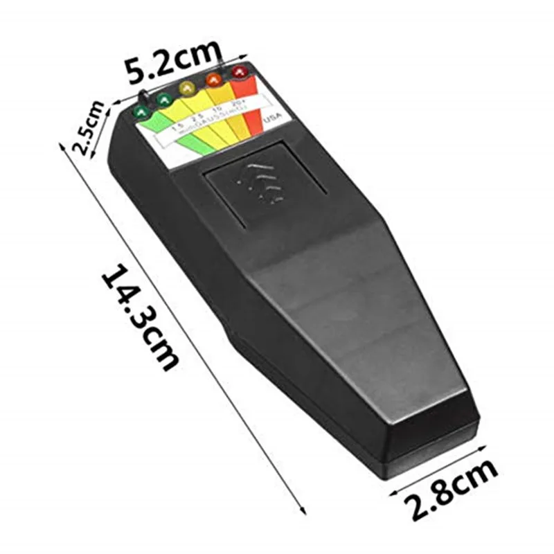 Kii-磁気フィールドemf gusussメーター,ghostハンティング,ポータブル,emf,磁気フィールドセンサー,5 LED,アダプター,新品