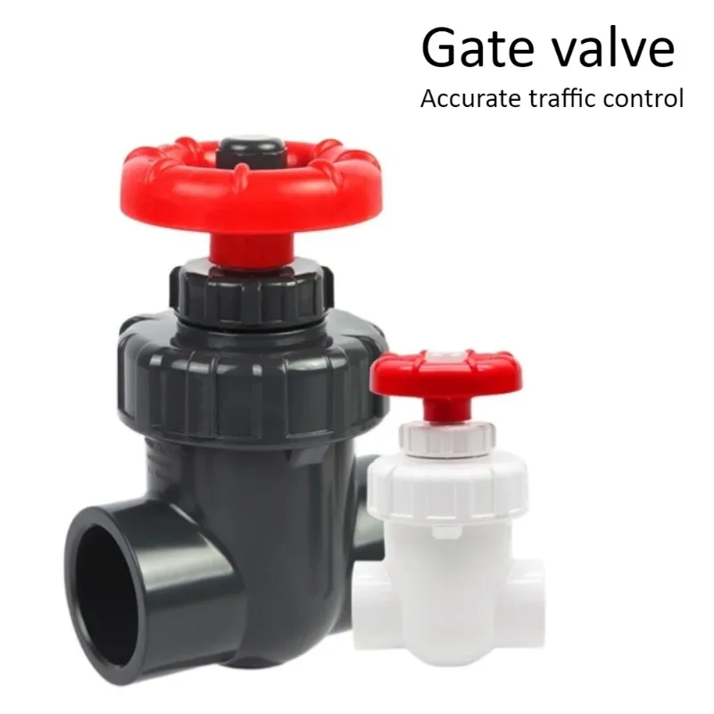 20/25/32/40/50/63mm UPVC Gate Valve Precision Flow Control PVC Sluice Valve Garden Irrigation Aquarium Accessories Hi-quality