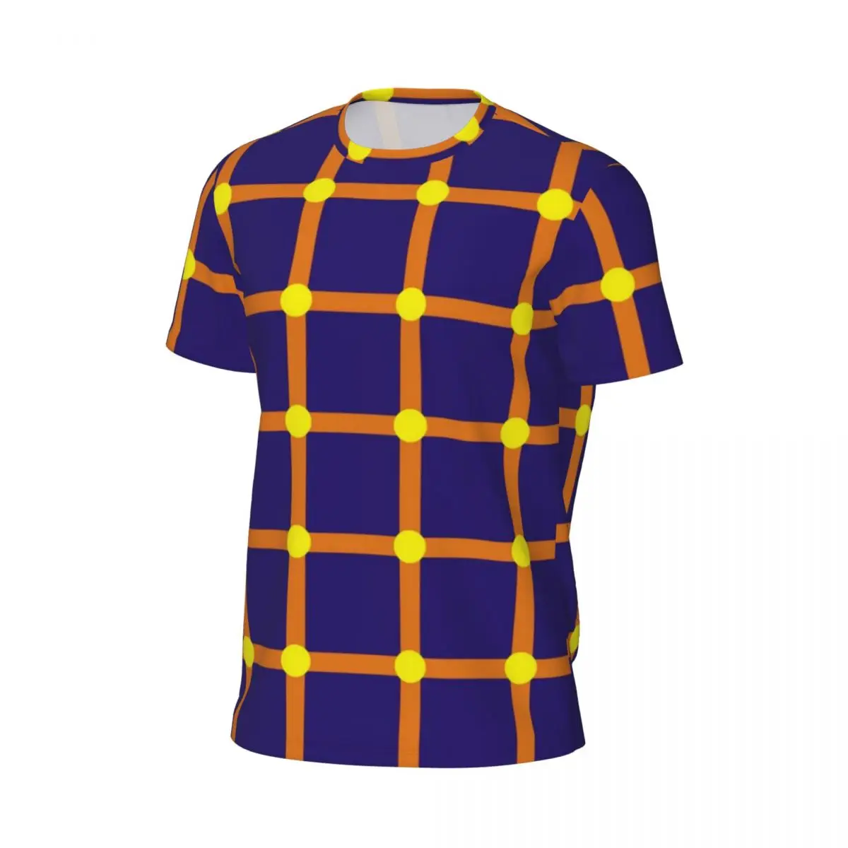 Nordic Pattern Sportswear T Shirt Moving Dots Print Fashion T-Shirts Men Streetwear Tshirt Beach Short Sleeve Graphic Clothing