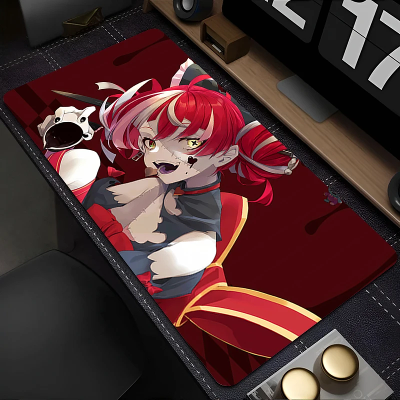 

Mousepad Laptop Mouse Pad Office PC Accessories Keyboard Pad Rubber Cup Mat Soft Mouse Mat Large Hololive Kureiji Ollie Desk Mat