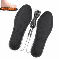 Reusable Washable USB Heated Shoe Insoles Unisex Safe Electric Foot Warming Pad Non-Slip Size 35-44 Warm Thermal Insoles Sports