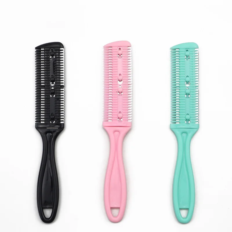 Double sided hair thinning hair cutting comb, double-sided shaver comb, used for styling and cutting thick and thin hair